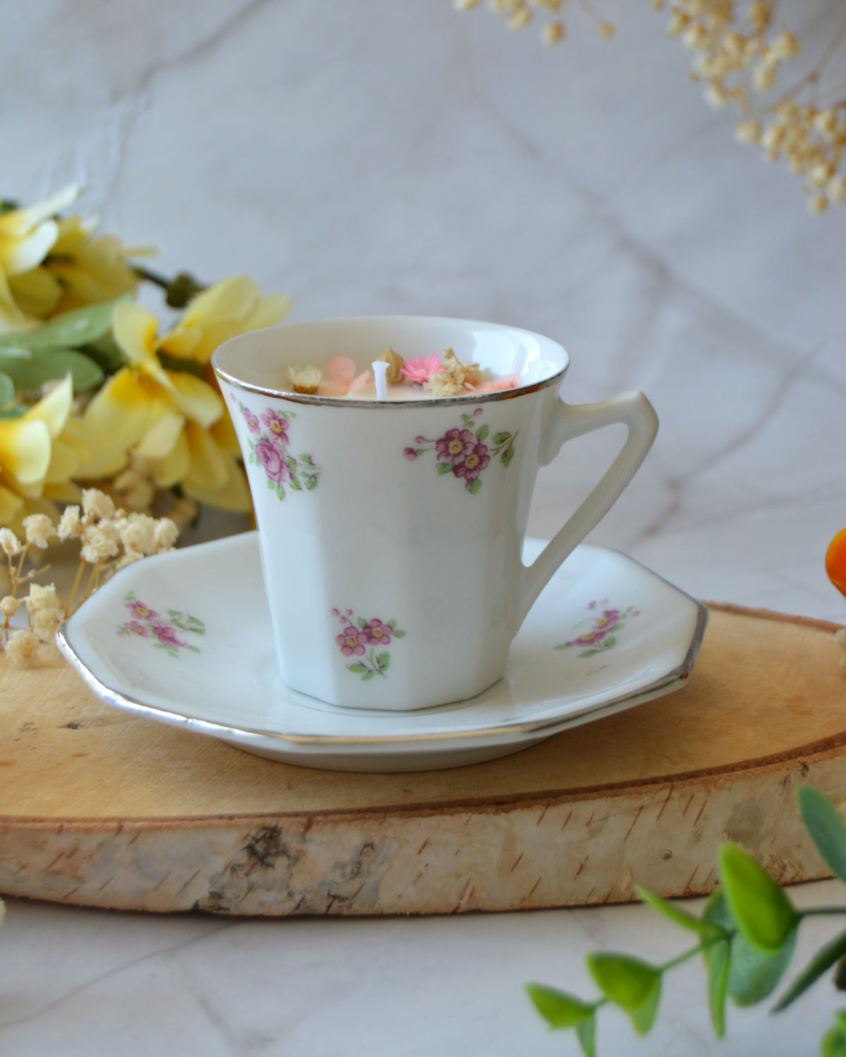 Daphné tasse argentée