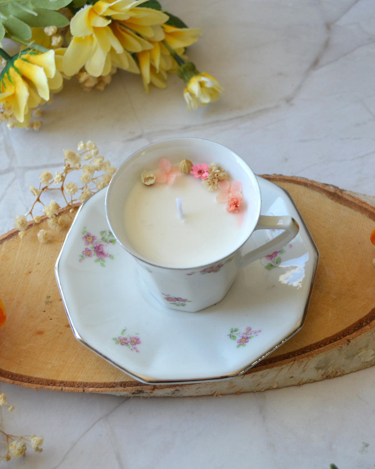Daphné tasse argentée
